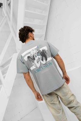 Jorcustom Angel2.0 Loose Fit T-Shirt Heren Lichtblauw - Maat M - Kleur: Lichtblauw | Soccerfanshop