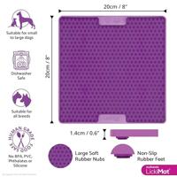 Voerbak voor honden Lickimat Paars Polypropyleen TPR - thumbnail