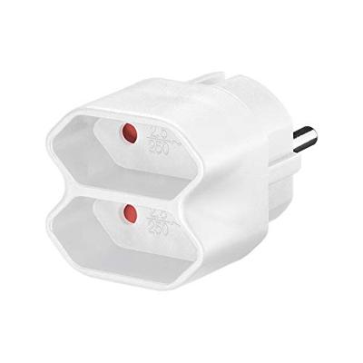 Goobay 51000 stekkeradapter voor het aansluiten van maximaal 2 elektrische apparaten