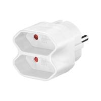 Goobay 51000 stekkeradapter voor het aansluiten van maximaal 2 elektrische apparaten - thumbnail