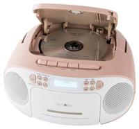 Reflexion Tragbarer Radiorecorder Radio/CD-speler DAB+, DAB, VHF (FM) AUX, CD, Cassette, USB Wit, Pink - thumbnail