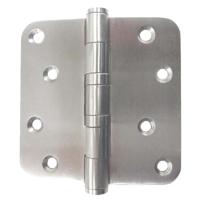 AXA kogellagerscharnier - 76x76x2,5mm - afgerond - RVS geborsteld - thumbnail