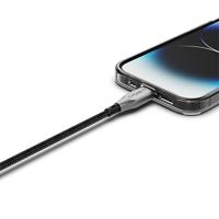 Cygnett Gepantserde Lightning naar USB-C snellaadkabel 30W (50cm, zwart) - thumbnail