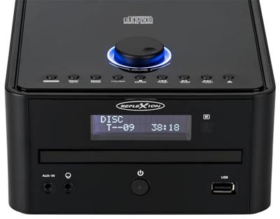 Reflexion HIF79DAB Stereoset DAB+, FM, MP3, CD, AUX, USB, Bluetooth Incl. afstandsbediening, Incl. luidspreker Zwart
