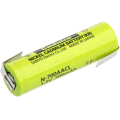 Panasonic AA ZLF Speciale oplaadbare batterij AA (penlite) Z-soldeerlip NiCd 1.2 V 700 mAh 1 stuk(s)