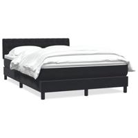Boxspring met matras fluweel zwart 140x210 cm - thumbnail
