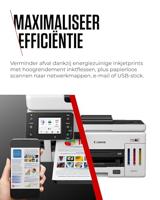 Canon Maxify GX 6150 Multifunctionele printer Inkjet Kleur A4 Printen, scannen, kopiëren Duplex, USB, WiFi, LAN - thumbnail