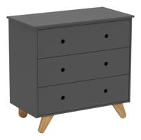 Artistiq Commode 'Doro' Met 3 laden, kleur Grijs - thumbnail