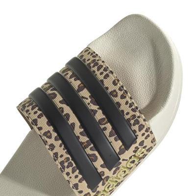 adidas Adilette Shower Slippers Wit Luipaard Zwart