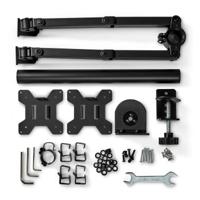 Nedis MMDOS110BK Monitorbeugel Voor Bureaus 2 Scherm(en) 15 - 32 " 75x75 / 100x100 Draai- En Kantelbaar - thumbnail