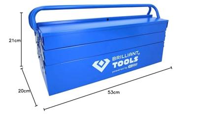 Brilliant Tools BT150800 BT150800 Gereedschapskist (leeg) Metaal Brilliant Tools BT150800 BT150800 Gereedschapskist (leeg) Metaal