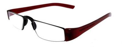 Leesbril Porsche Design P8801-Titanium/Rood-+3.00