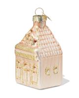 HEMA Kersthanger 9cm glas huisje - thumbnail