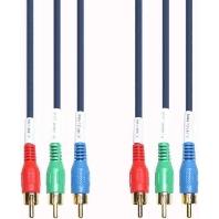 e+p YUV/RGB, 2m component videokabel (YPbPr) 3 x RCA - thumbnail