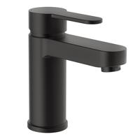 ELEPHANT ééngreepsmengkraan wastafel, zwart mat keramische schijven geluidsarme, verwisselbare 40 mm-cartouche flexibele metalen aansluitslangen 350 mm volgens DVGW/KTW-A 1 ¼" (Ø ca. 4 cm) dr - thumbnail