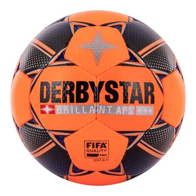 Derbystar Brillant ABS Sneeuw Voetbal Maat 5 Oranje Blauw Zwart Derbystar Brillant ABS Sneeuw Voetbal Maat 5 Oranje Blauw Zwart