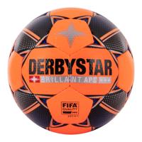 Derbystar Brillant ABS Sneeuw Voetbal Maat 5 Oranje Blauw Zwart - thumbnail