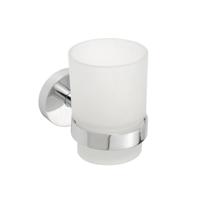 Bekerhouder Sapho X-Round Hangend 7x10 cm Chroom / Melkglas Sapho - thumbnail