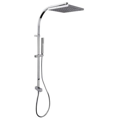 Tres Cuadro glijstang set met regendouche 102 cm vierkant chroom