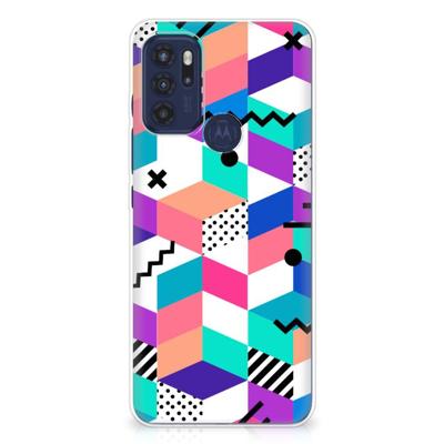 Motorola Moto G60s | TPU Hoesje | Blokken Kleurrijk
