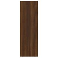 Badkamerkast 30x30x95 cm bewerkt hout bruineikenkleurig - thumbnail