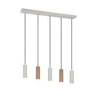 Trio HanglampSoka 5-lichts mokka bruin en grijs - 367700565 - thumbnail