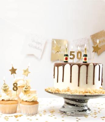 Taartkaarsjes Set 18 Jaar (6st)