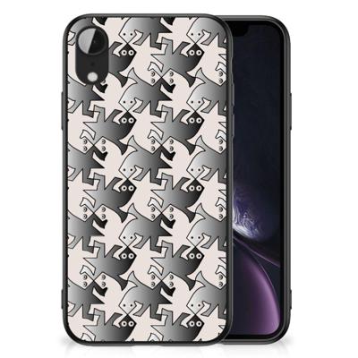 Apple iPhone XR Dierenprint Telefoonhoesje Salamander Grey Apple iPhone XR Dierenprint Telefoonhoesje Salamander Grey