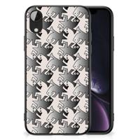 Apple iPhone XR Dierenprint Telefoonhoesje Salamander Grey - thumbnail