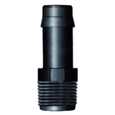 Europond Slangpilaar ¾" Buitendraad x 25mm Tule - Duurzaam PP Zwart, Waterdicht Verbindingsstuk
