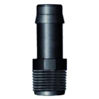 Europond Slangpilaar ¾" Buitendraad x 25mm Tule - Duurzaam PP Zwart, Waterdicht Verbindingsstuk - thumbnail