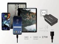 LogiLink PA0221 oplader voor mobiele apparatuur Universeel Zwart AC Snel opladen Binnen - thumbnail