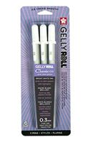Sakura • gelly roll gelpen 05 wit 3stuks - thumbnail