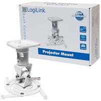 LogiLink BP0003 Plafondbeugel voor beamer Kantelbaar, Draaibaar Afstand vloer-plafond (max.): 22 cm Wit - thumbnail