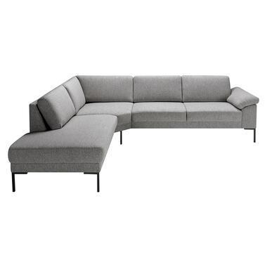 Hoekbank Tom links - Monza - grijs - Leen Bakker