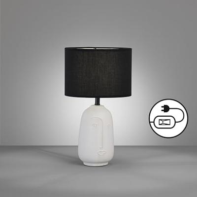Fischer & Honsel TafellampFace Ø 22cm zwart - 50716
