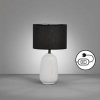 Fischer & Honsel TafellampFace Ø 22cm zwart - 50716 - thumbnail