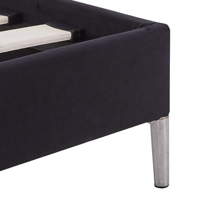 VidaXL Bedframe stof zwart 90x200 cm