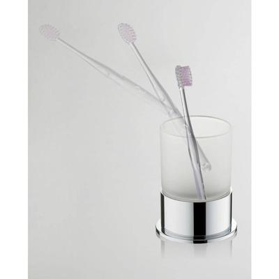 Flora Vrijstaande Tandenborstelhouder Chroom Aqua Splash Flora Vrijstaande Tandenborstelhouder Chroom Aqua Splash