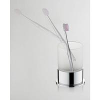 Flora Vrijstaande Tandenborstelhouder Chroom Aqua Splash - thumbnail