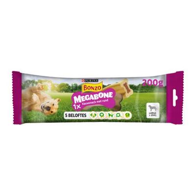 Purina Bonzo Megabone (groot) hondensnack (200 gr) 3 stuks
