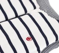 Katoenen slaapzak met strepen blauw, gestreept - thumbnail