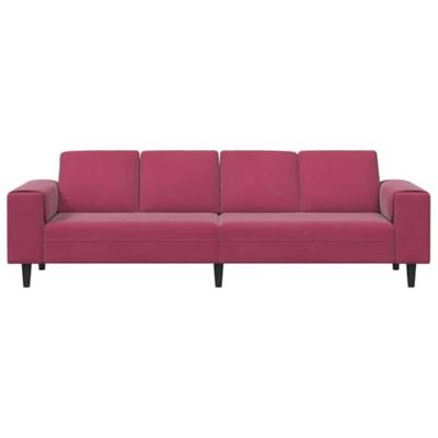 Bankstel Wijnrood Fluweel