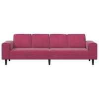 Bankstel Wijnrood Fluweel - thumbnail