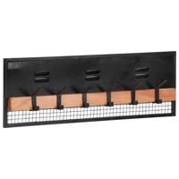 Wandkapstok 90x11x30 cm massief mangohout mango - thumbnail