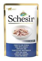 SCHESIR in jelly Tuna with seabass - nat kattenvoer - 85 g - thumbnail