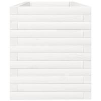 VidaXL Plantenbak 110x40x45,5 cm massief grenenhout wit - thumbnail