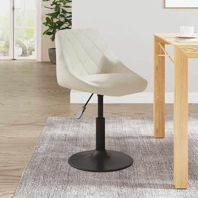 Eetkamerstoel fluweel crmekleurig Eetkamerstoel fluweel crmekleurig