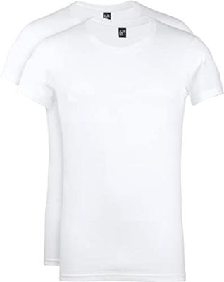 Alan Red James T-Shirt White (6660) Two Pack