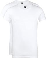 Alan Red James T-Shirt White (6660) Two Pack - thumbnail